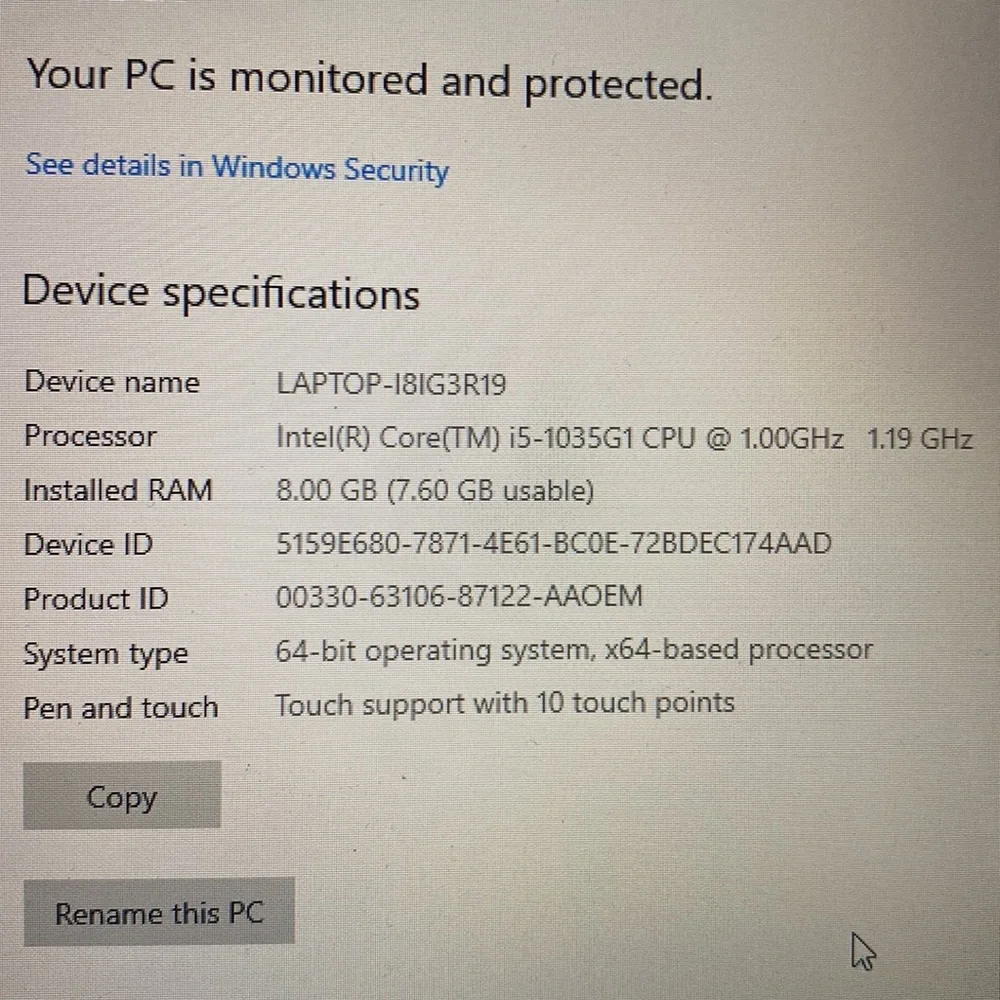 Surface Laptop Go for Business - Platinum, Intel Core i5, 8GB RAM…